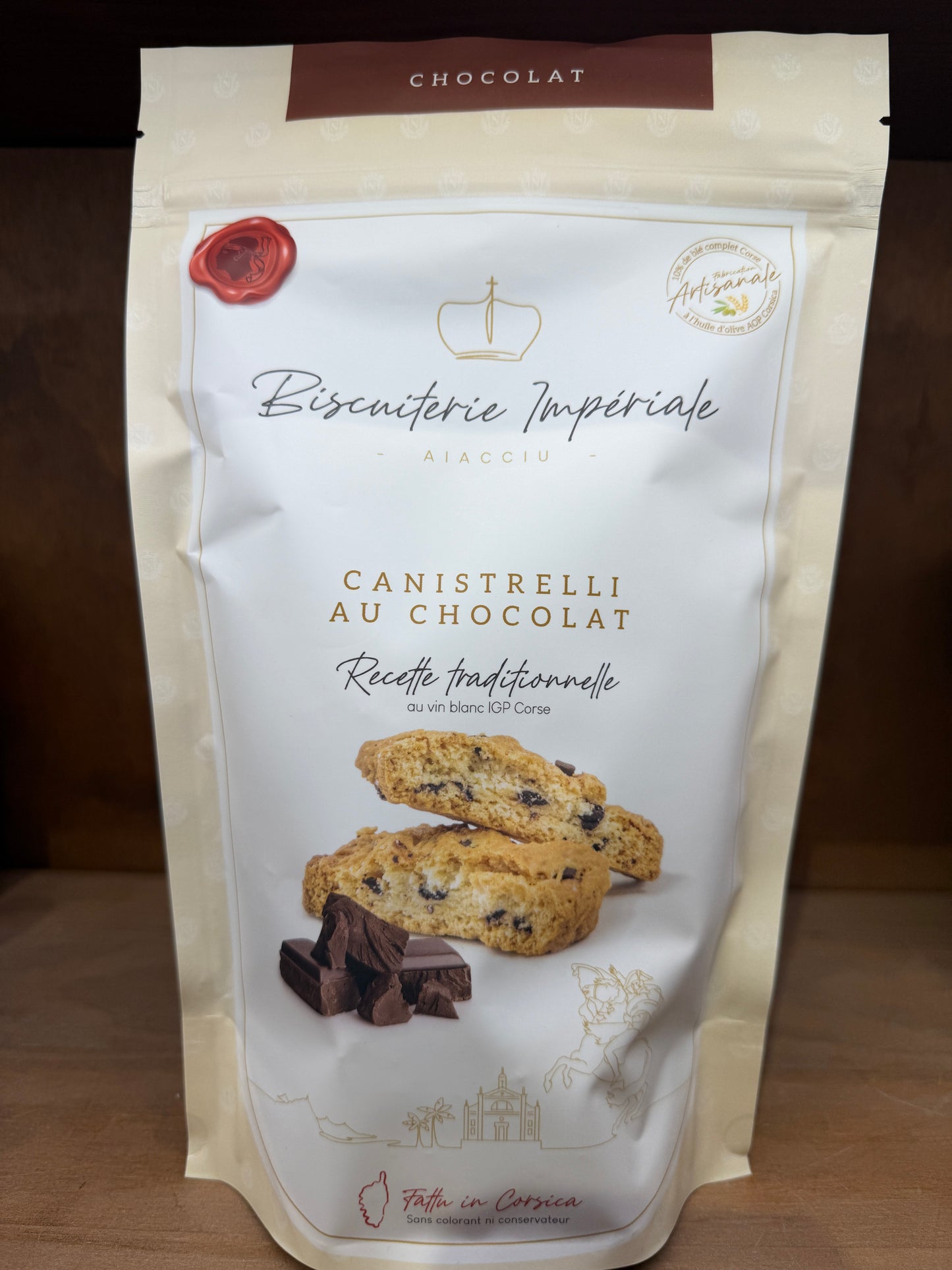 Canistrelli au chocolat - 175g - Biscuiterie Impériale