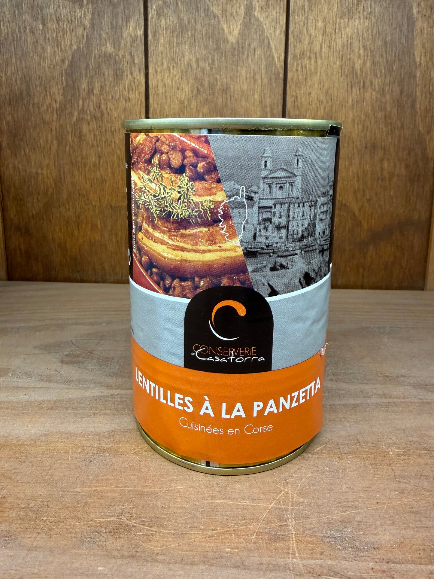 Lentilles à la panzetta 1/2 - 400g - Conserverie de Casatorra