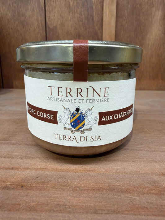 Terrine de porc corse aux châtaignes artisanale et fermière - 190g - Terra di Sia