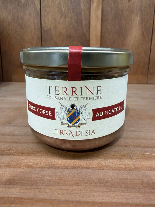 Terrine de porc corse au figatellu artisanale et fermière - 190g - Terra di Sia