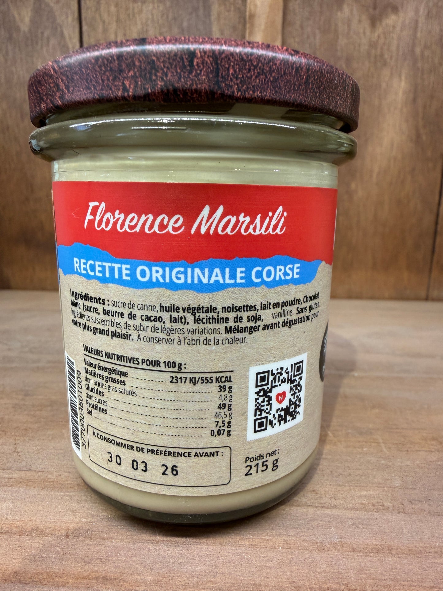 Pâte à tartiner Chocolat Blanc Noisettes - 215g - Nucellina